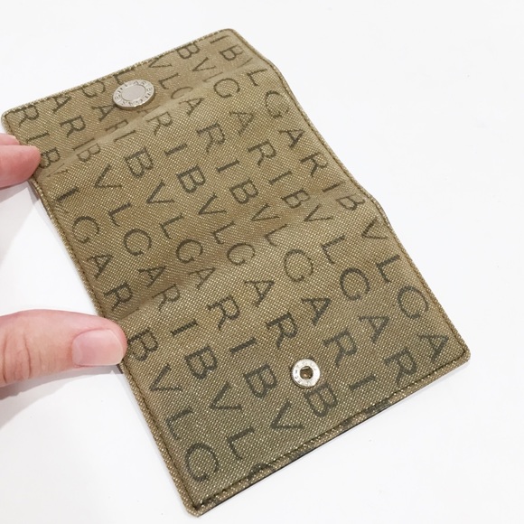 Bvlgari tan logo mania 6 key wallet - Picture 3 of 8